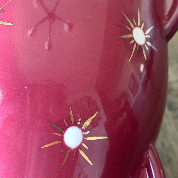 Falcon Ware Red Starglint Vase Art Deco Vintage - Picture 6 of 12